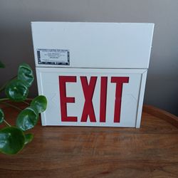 12" X 12" Emergency Lighting Metal EXIT SIGN 