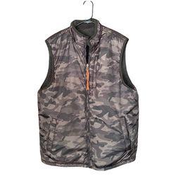 Weatherproof Vintage Men’s Fleece Lined Reversible Vest Camouflage - Size Large