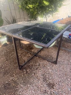 Glass Top Table