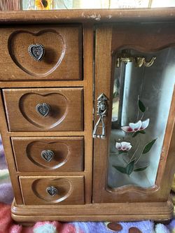 Jewelry Box With Some Jewelry Included 