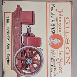 Reproduction Gilson Engine Sign 