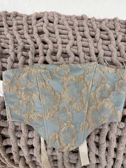 Floral Brocade Corset Waist Belt