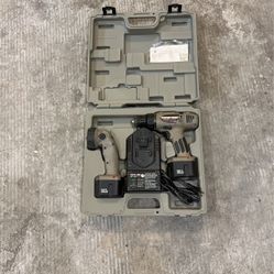 Porter Cable 12v Drill, Flashlight And Charger Kit