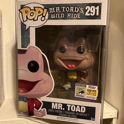 Mr.Toad Disney Parks SDCC Funko Pop (DAMAGED) 