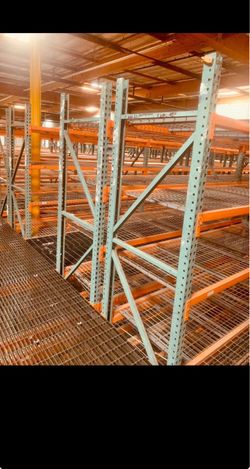 Industrial Pallet Racking System with Wire Decking‼️🚛