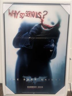 The Dark Knight 3D Lenticular Batman Plex 4mm FRAMED Bottleneck Poster Print New