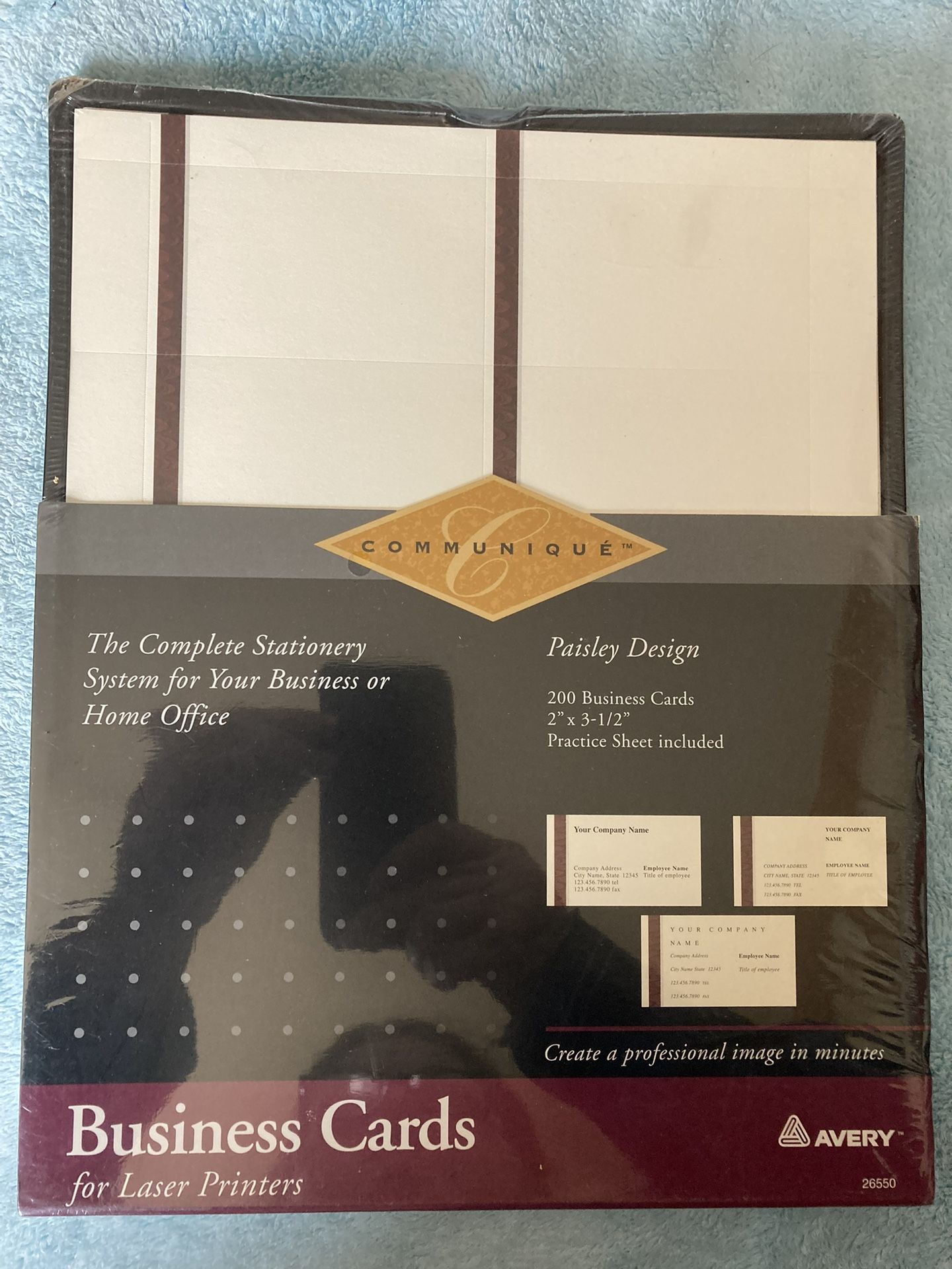 AVERY COMMUNIQUE BUSINESS CARDS FOR LASER PRINTER