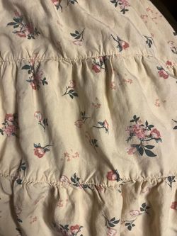 Small dress, beige With Flowers
