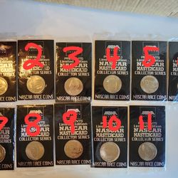 **RARE** 1996 NASCAR MASTERCARD COLLECTIBLE COINS