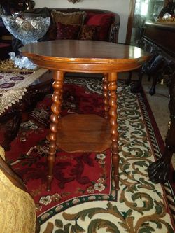 Beautiful antique solid wood accent table