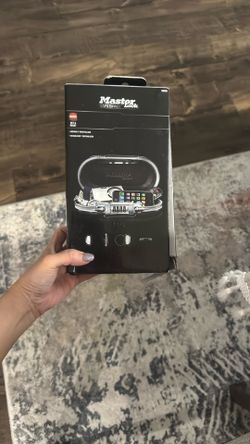 Master Lock Master Lock Portable Small Lock Box, Set Your Own Combination Lock Portable Safe, Personal Travel Safe, ‎5900D, Gunmetal Grey