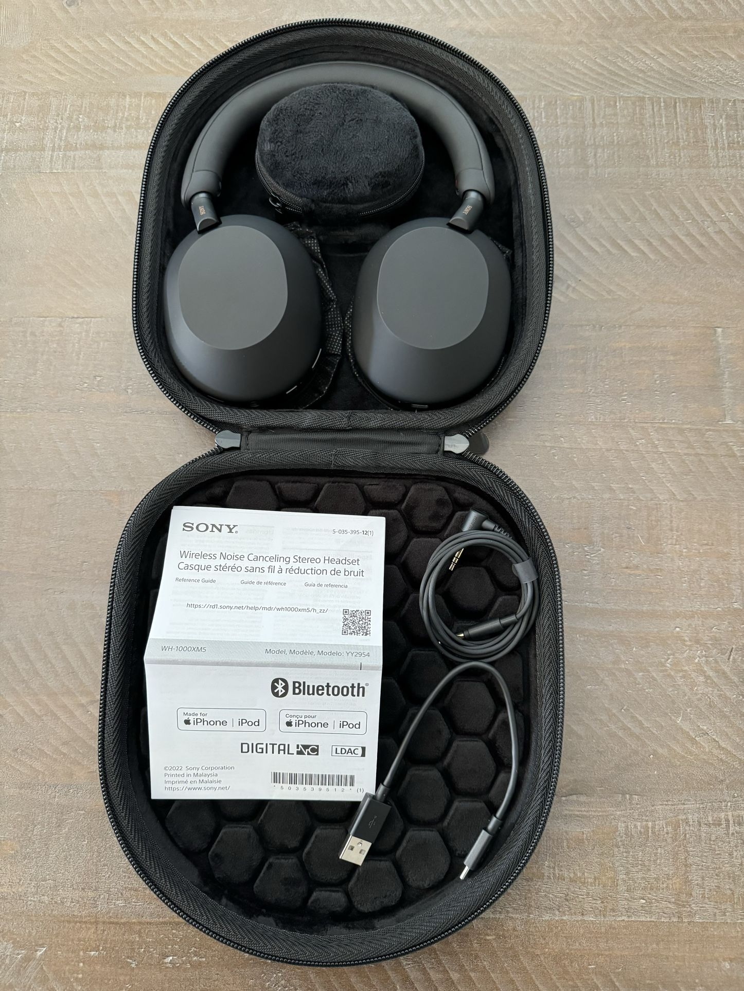 Sony-WH1000XM5 Wireless Noise-Canceling Over-the-Ear Headphones -Black