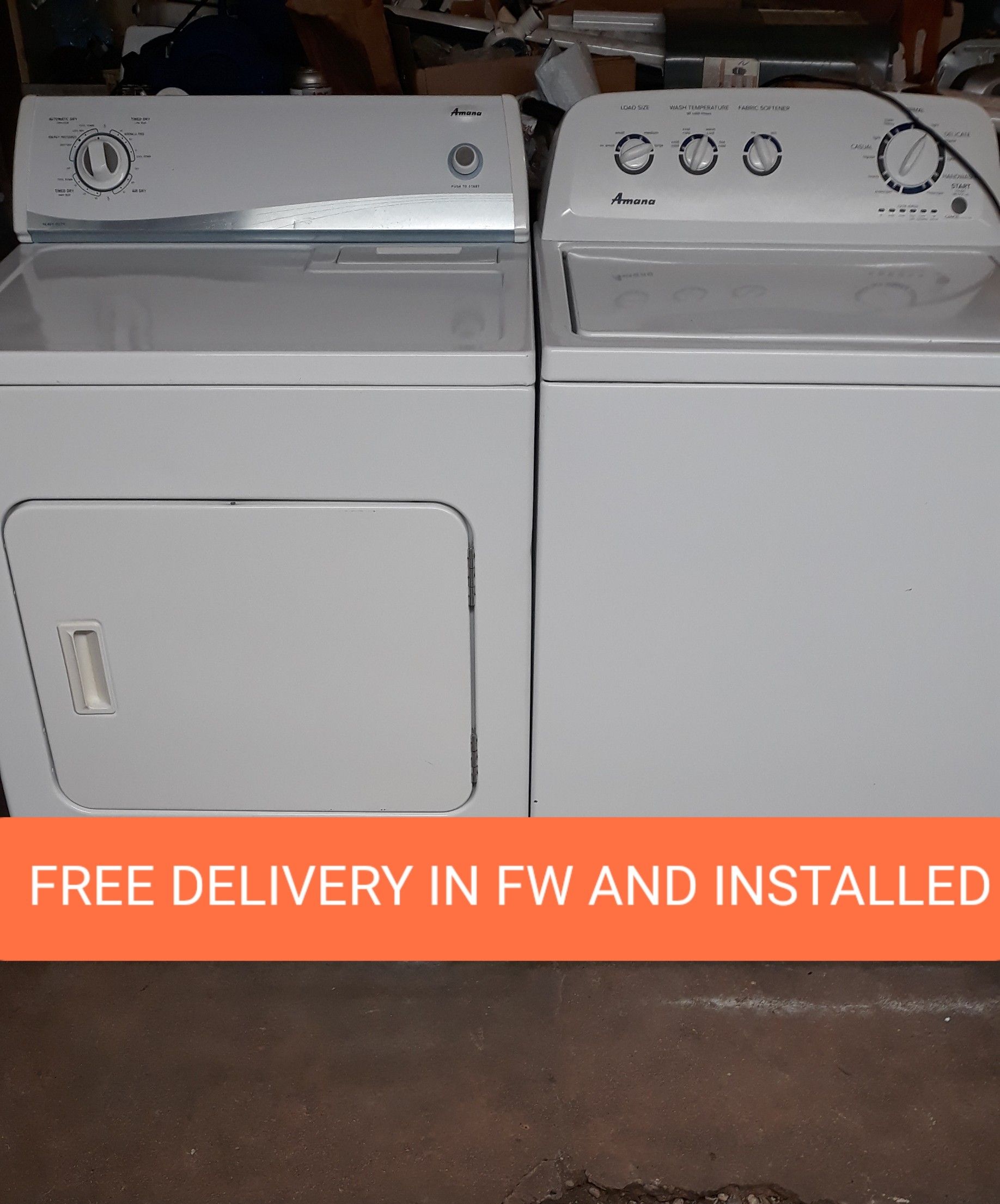 Washer and dryer/FREE delivery for Sale in Fort Worth, TX OfferUp