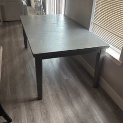 6.5’ X 3.5’ SOLID WOOD TABLE 