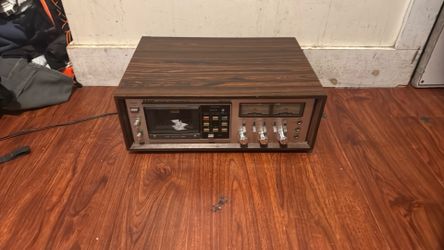 Vintage TEAC CX-650R Stereo Cassette Deck with Wood Case
