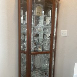 Antique Crystal Cabinet 