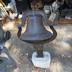 Antique Bell Late 1800's Crytal Metal Bell