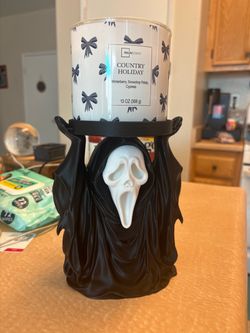 Ghostface candle holder