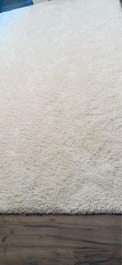 White Shag Rug