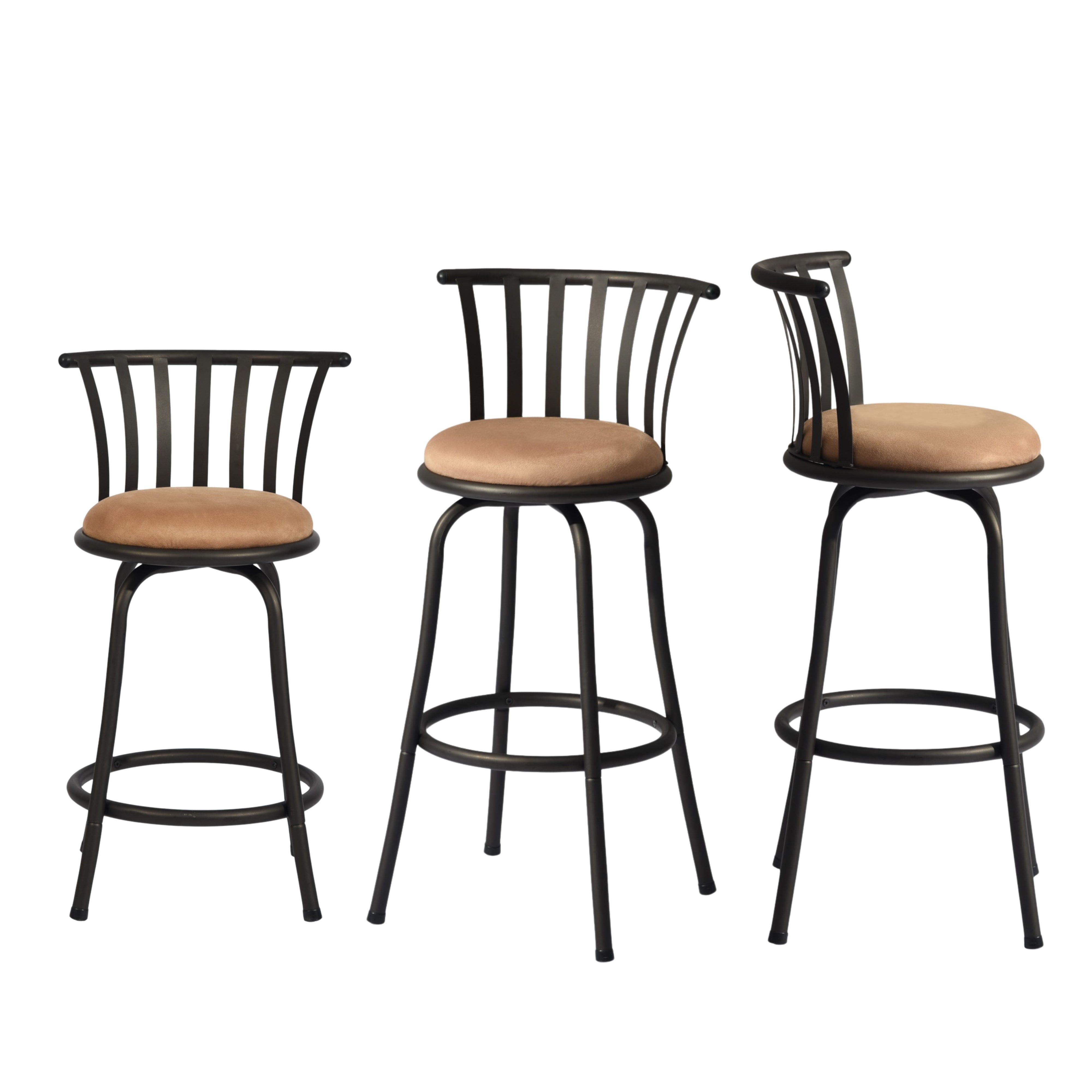 Homy Casa PISTIL Bar Stools Set "24/29 Inch" Adjustable Height Bar Seating Open Box