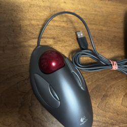 Logitech  Trackman Marble Tcb1  Ambidextrous Stationary Mouse