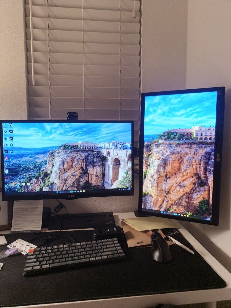LG IPS Monitors and Desk Stand