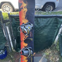 Vision Snowboard Backdraft 163 Cm With Large Bindings 