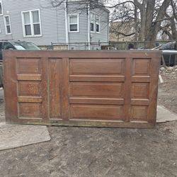 Large Solid Wood Antique Door – Heavy Raised Panel Vintage(NOT FREE) send offer