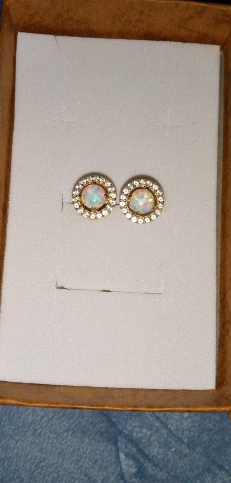 Opal Earrings