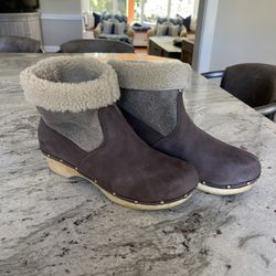 Anthropologie Penelope Chilvers  Shearling Clog Boots - 40