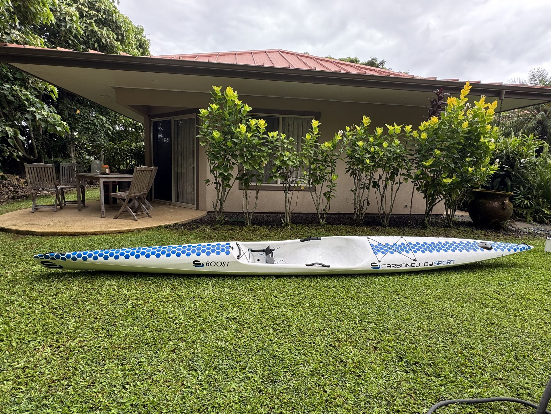 Carbonology Sport Boost Kayak Surfski, Full Carbon Honeycomb