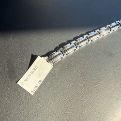 2ct Black Diamond .925 Sterling Silver Bracelet 