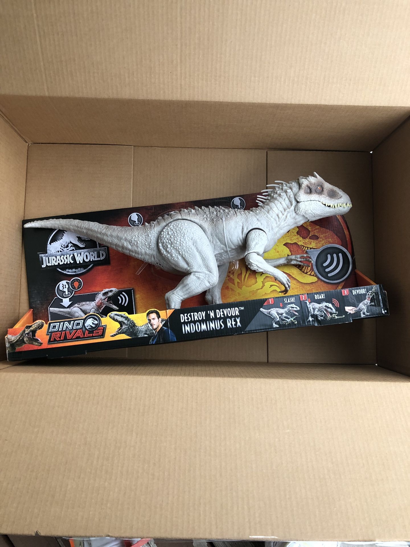 Jurassic world Dino Rivals Indominus Rex destroy n devour