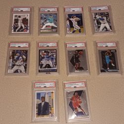 PSA Graded Baseball & Basketball Cards
