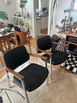 Vintage MCM chair duo