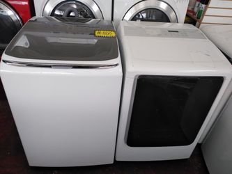 Samsung top load washer used & new dryer
