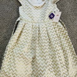 Gold Dress For Girls Size 10