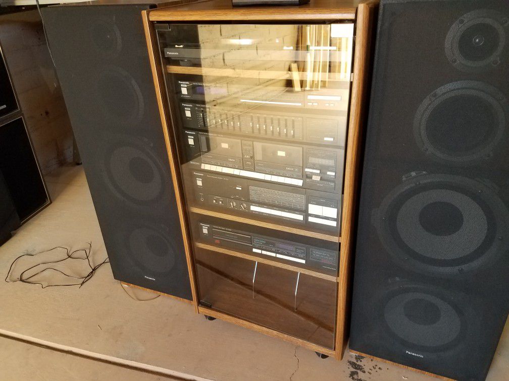 Panasonic vintage completed stereo system