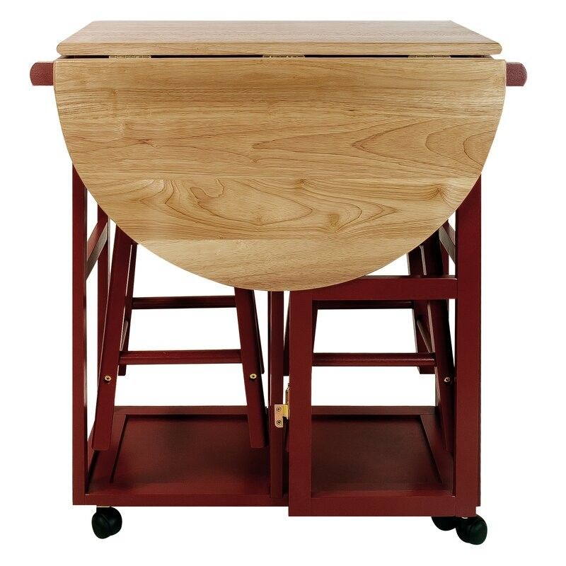 Stylish And Sophisticated 3 Piece Kitchen Island Set