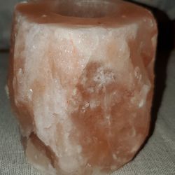 Himalayan Salt Candle Holder -Pink