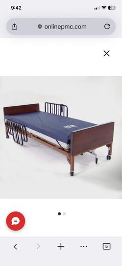 Drive Hospital Bed with Bed Rails and Table