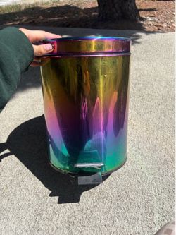 Colorful small trash can
