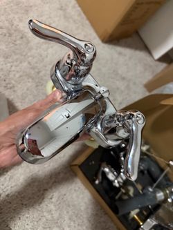 3 moen faucets chrome