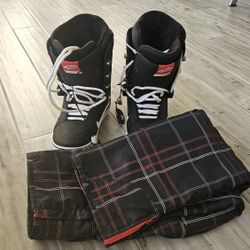 Vans Snowboard Boots And Am Eagle Snowboard Pants