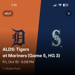 1 Mariners Ticket ALDS Ready To Transfer! $200