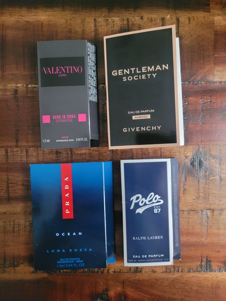 4 Mens Fragrance Sample Sprays