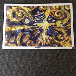  Doctor Who Exploding Tardis TV Framed Poster Print 2009
