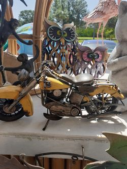 Cool metal tabletop motorcycle