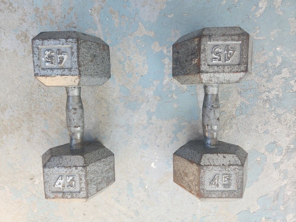 45 Pound Dumbbells