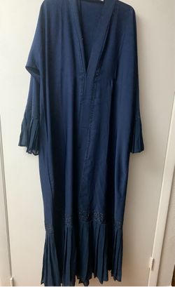 New Dark Blue Navy Woman Abaya Size XXL